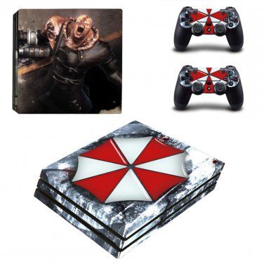 Vinyl Decal Umbrella Corp Skin Sticker for Sony PlayStation 4 Pro
