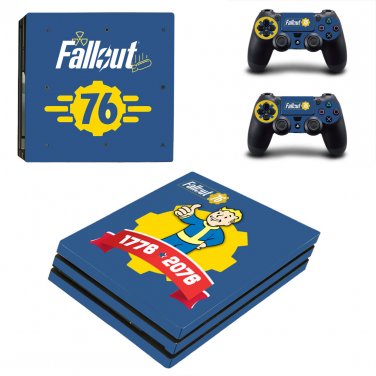 Decal Fallout 76 Skin Sticker for Sony PlayStation 4 Pro