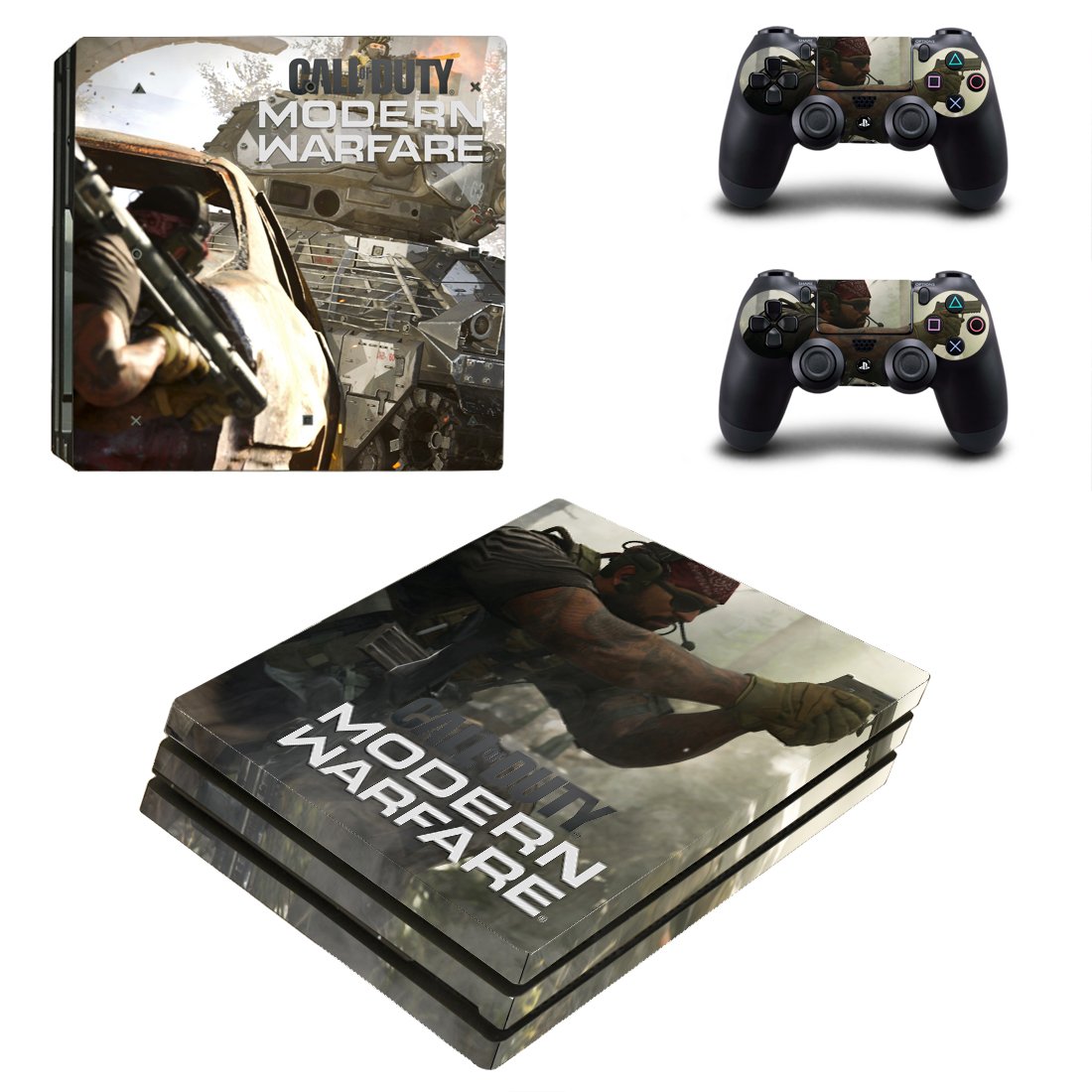 Vinyl Modern Warfare Decal Skin Sticker for Sony PlayStation 4 Pro