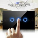 1 Gang Light Switch w/ Glass Touch Panel SET OF -3- 1 Gang Light Switch w/ Glass Touch Panel SET OF -3-