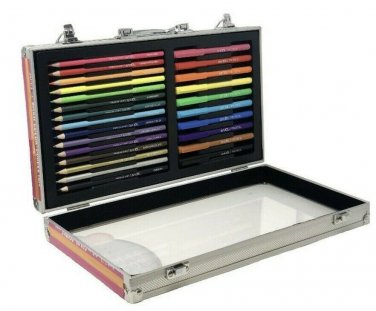 Art 101 Deluxe Color & Doodle Case 15 Colored Pencils & 10 Felt Tip Pens