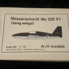 1/72 Messerschmitt Me 328 V1 Long Wing Version AV Models