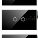 2 Gang Light Switch w/ Glass Touch Panel SET OF -3- 2 Gang Light Switch w/ Glass Touch Panel SET OF -3-
