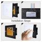 1 Gang Light Switch w/ Glass Touch Panel Set of -3-