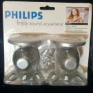 Philips Speaker Brackets, Pair, Silver. Philips Speaker Brackets, Pair, Silver.