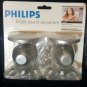 Philips Speaker Brackets, Pair, Silver.