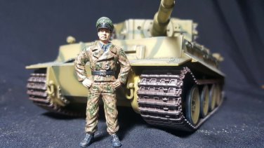 1/35 Figure Model MICHAEL WITTMANN German Tank Commander Ace Tank not included