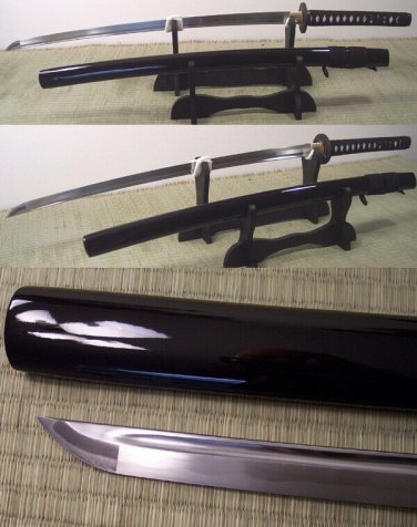 Laminated Steel Practical Katana HiGo 9260+1045 Carbon Steel ! REAL Ray Skin !