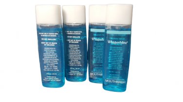 4x Neutrogena WhisperMint Refreshing Mouthwash New Fresh Whisper Mint Hotel Size