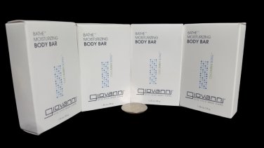 4x 1.25oz GIOVANNI Body Bar Soap Boxed Hotel Feeling at Home !