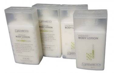 4x GIOVANNI Cucumber Song Body Lotion 1 oz Travel Size Hotel Feeling at Home !