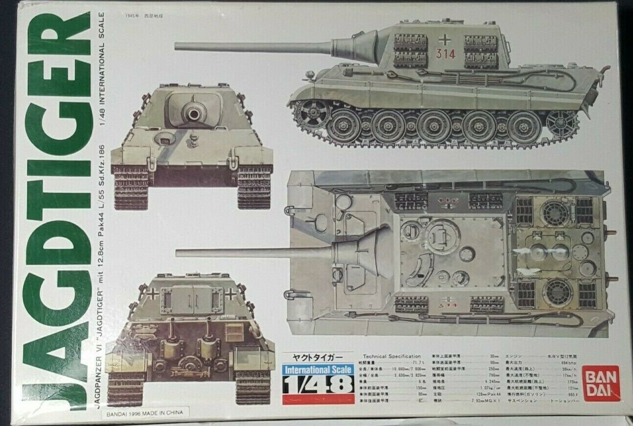 1/48 Sd.Kfz. 186 Panzerjäger Tiger Ausf. B Jagdtiger Bandai Tamiya