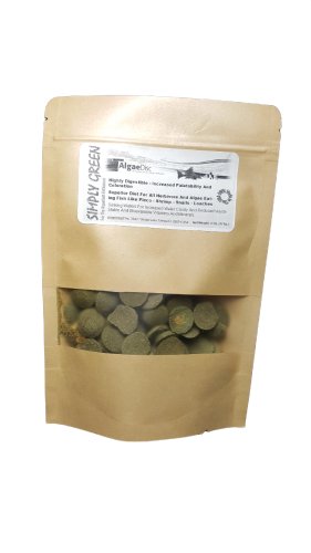 1oz. Algae Wafers Algae Discs Fish Crabs Crayfish Snails Shrimp by Simply Green