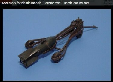 1/48 German Luftwaffe Bomb Loading Cart For Diorama Great Detail