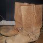 TAN Harness Motorcycle Boots Biker Boots Genuine Leather