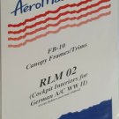 ALL SCALES RLM 02 Canopy Frames / Trims / Interior Decals AEROMASTER FB-10 OOP ALL SCALES RLM 02 Canopy Frames / Trims / Interior Decals AEROMASTER FB-10 OOP