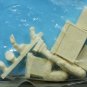 1/48, WWII German Pilot with Crates, 48PO-A85 Pend Oreille Resin Model Kit,