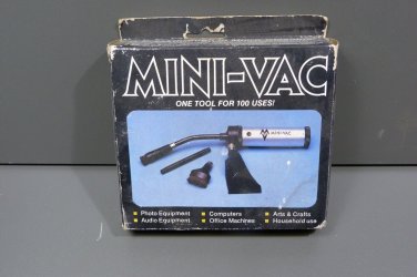Mini-Vac Portable Miniature Cleaning System. One Tool For 100 Uses.