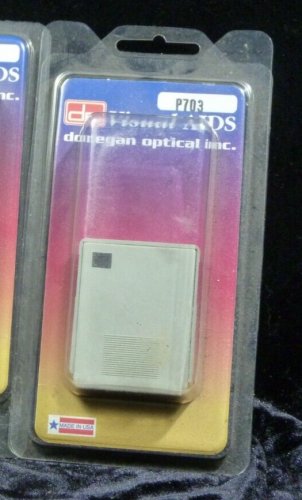 Donegan P-703  Lite Grey Pocket 3X Magnifier in Protective Slide Out Case