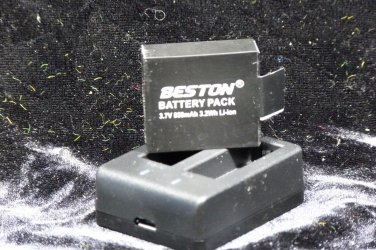 Beston Battery Pack, 3.7v 850mAh 3.2Wh, Li-ion with Dual Charger