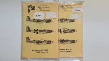 1/72 Mustang Mk. III RAF POLISH SQUADRONS Decals by Aviation Usk