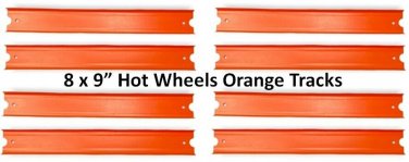 Hot Wheels Builder System Power Booster TB-13 Replacement 8 Orange 9" Tracks