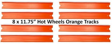 Hot Wheels Builder System Power Booster TB-13 Replacement 8 Orange 11.75" Tracks