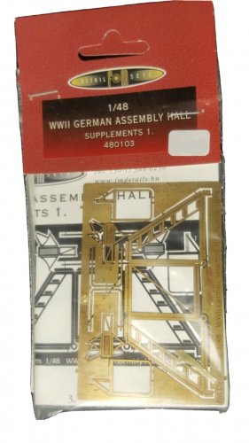 1/48 CREW ACCESS LADDER for German Aircraft Assembly Hall  PE Detail Set OOP