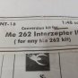 Me 262 Interzecepter III Antares ANT-16 Conv-Kit 1:48 Scale Out Of Production