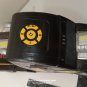 Kid Galaxy Motorized Toy Semi Truck Black with Flames Lights & Sound 12"