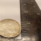 1938 Germany 2 Reichsmark Silver Coin Paul von Hindenburg Reichsadler Eagle