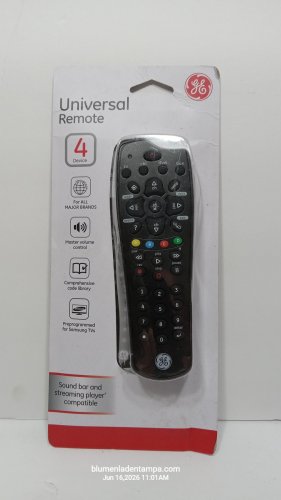 GE Home Theater Remote Control Black Logitech Harmony 300 Universal 4-Device