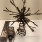 Rustic LED Starburst Christmas Tree Topper Brown Branch Twig Lighted 8"