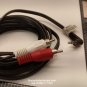 3.5mm Right Angle to 2 RCA Audio Stereo Y-Splitter Cable 6ft Black