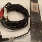 3.5mm Right Angle to 2 RCA Audio Stereo Y-Splitter Cable 6ft Black
