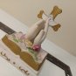Praying Hands with Cross and Bible Figurine