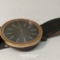 Skagen Women's Watch 34mm Gold Gray Dial Black Leather SKW2490 Quartz Dress