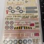 1/72 scale MC Donnel F-101 Voodoo Decals New old stock , for 3 Variations