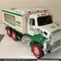2008 Hess Toy Truck and Front Loader - White/Green Gasoline Dump Truck Only