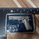 Vintage Colt 45 Revolver Belt Buckle Gun Metal Western Cowboy Rare Design Mens Vintage Colt 45 Revolver Belt Buckle Gun Metal Western Cowboy Rare Design Mens
