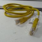 Yellow RJ45 To RJ45 Female Ethernet Cable Patch Cord Round Cable Network Yellow RJ45 To RJ45 Female Ethernet Cable Patch Cord Round Cable Network