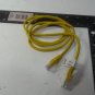 Yellow RJ45 To RJ45 Female Ethernet Cable Patch Cord Round Cable Network