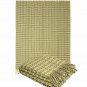 Pure Wool Throw Blanket with fringe 55x79â in houndstooth design, Medium Weight by Yaroslav Mill