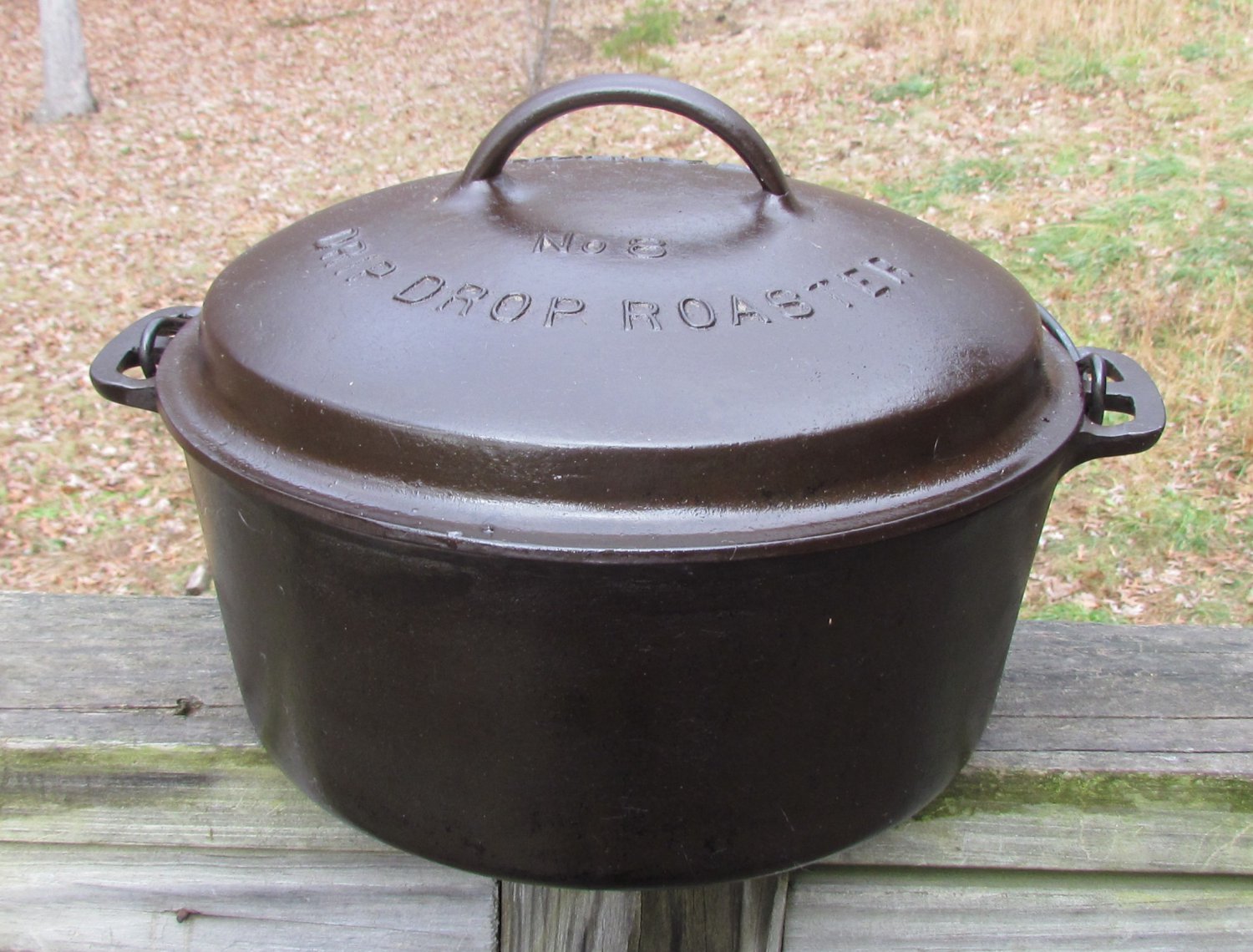 Wagner Ware Sidney O No. 8 Drip Drop Roaster Dutch Oven Round Roaster 1268 (g871)