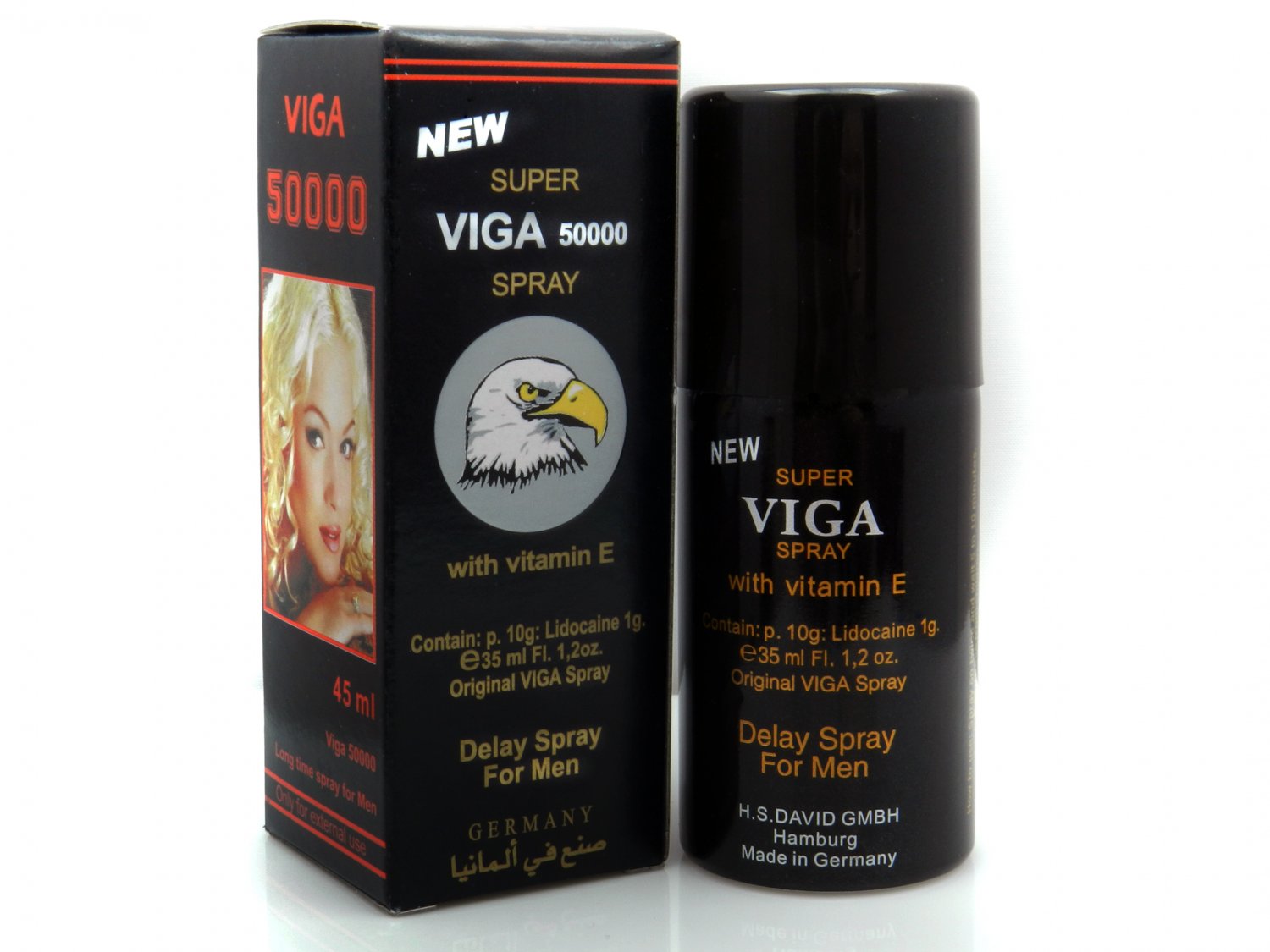 Super VIGA 50000 Delay Spray for Men with Vitamin E - Strong Men Delay Spray Prolong Ejaculation