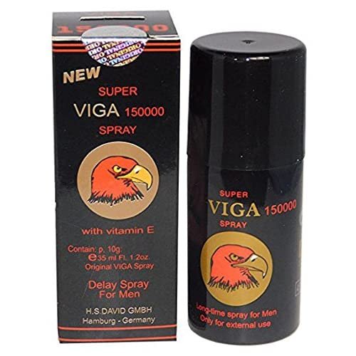 Super VIGA 150000 Delay Spray for Men with Vitamin E - Strong Men Delay Spray Prolong Ejaculation