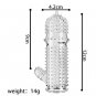 Silicone Cock Ring Penis Sleeve Condom Male Erection Enhancer Enlarger - 5 Set