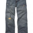 Basic Dark Wash Bootcut Jeans with Holes