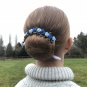 Blue Blossom - bun wrap