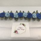 Blue Blossom - bun wrap